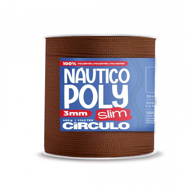FIO NAUTICO POLY SLIM 3MM - COR 7382 CHOCOLATE